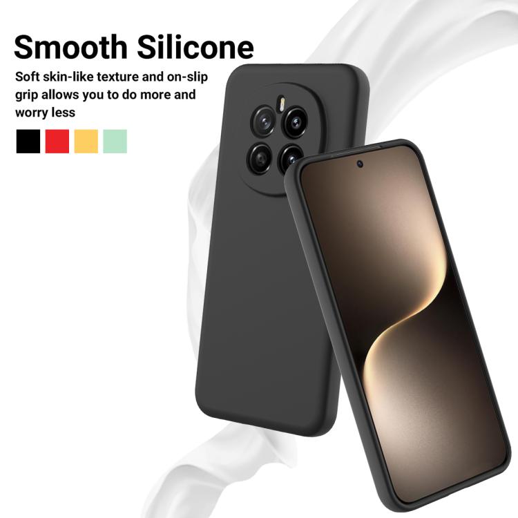 For Honor Magic7 Solid Color Liquid Silicone Dropproof Full Coverage Phone Case