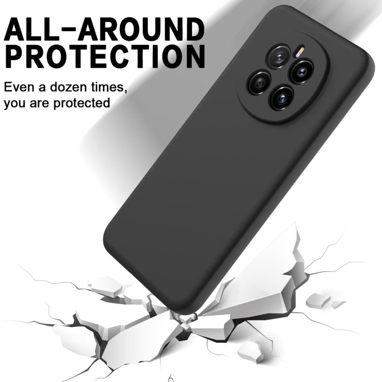 For Honor Magic7 Solid Color Liquid Silicone Dropproof Full Coverage Phone Case