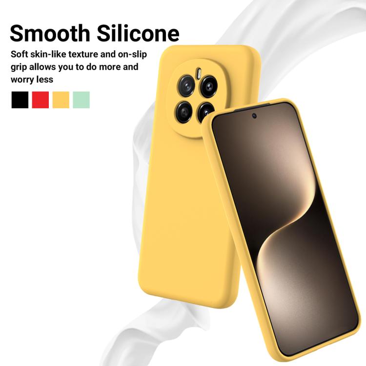 For Honor Magic7 Solid Color Liquid Silicone Dropproof Full Coverage Phone Case