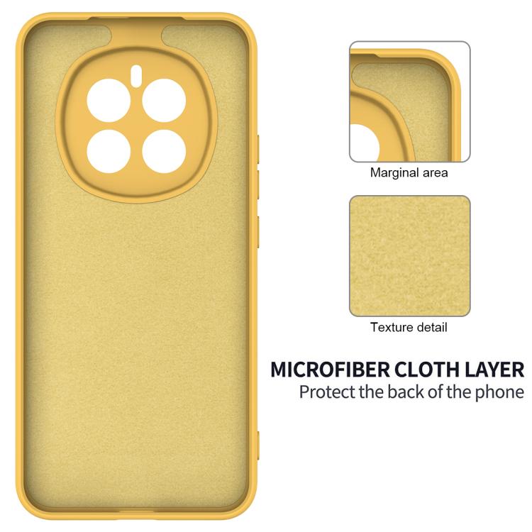 For Honor Magic7 Solid Color Liquid Silicone Dropproof Full Coverage Phone Case