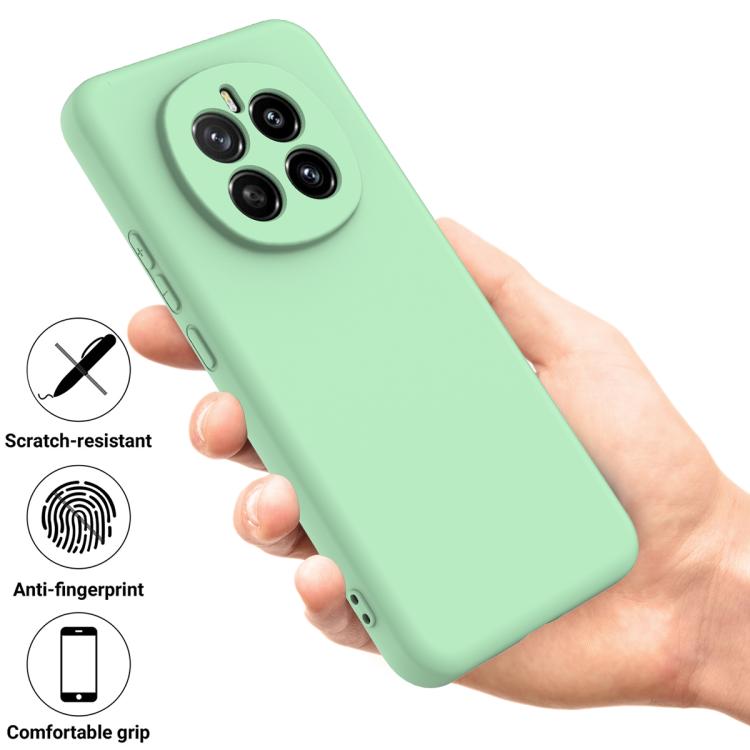 For Honor Magic7 Solid Color Liquid Silicone Dropproof Full Coverage Phone Case