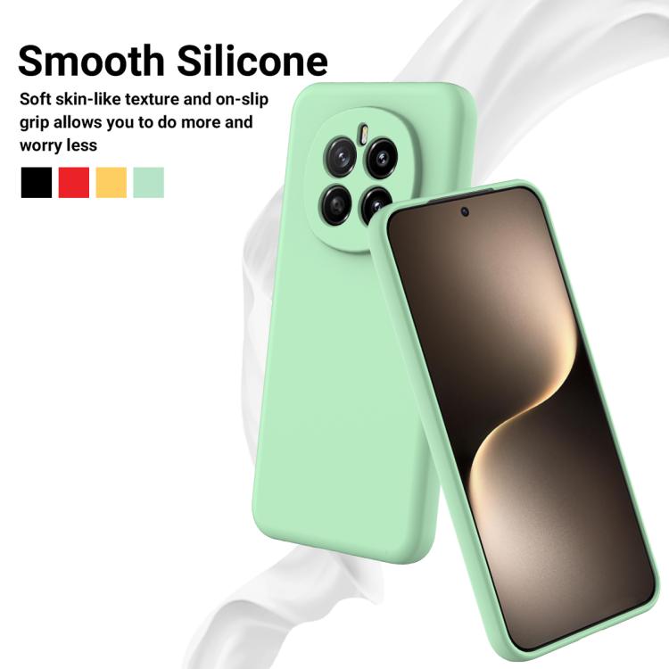 For Honor Magic7 Solid Color Liquid Silicone Dropproof Full Coverage Phone Case