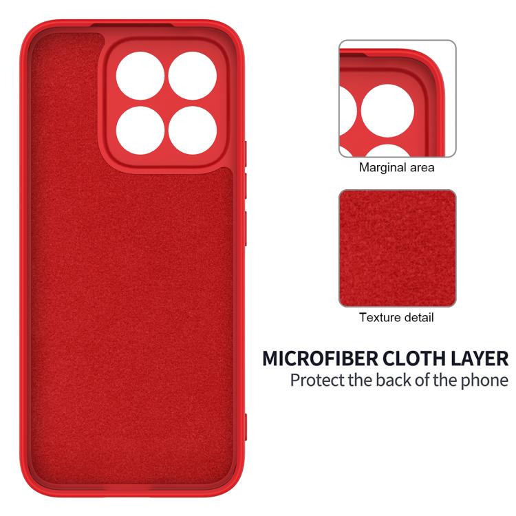 For Honor X8c 4G Solid Color Liquid Silicone Dropproof Full Coverage Phone Case