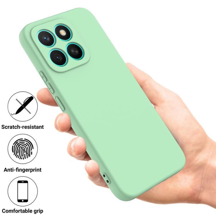 For Honor X8c 4G Solid Color Liquid Silicone Dropproof Full Coverage Phone Case
