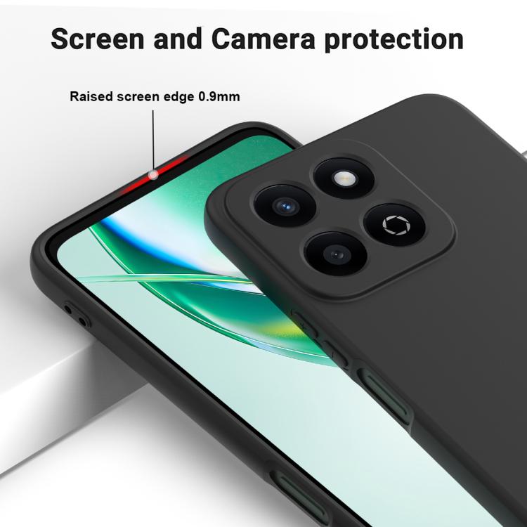 For Honor X6b 5G / Play 60 Plus Solid Color Liquid Silicone Dropproof Full Coverage Phone Case