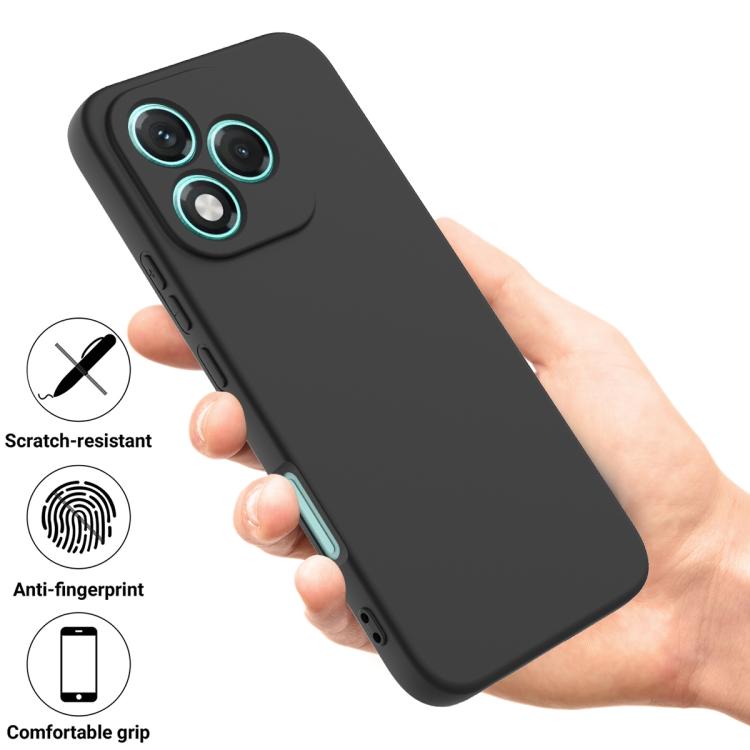 For Honor 400 Lite Global Solid Color Liquid Silicone Dropproof Full Coverage Phone Case