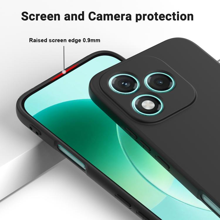 For Honor 400 Lite Global Solid Color Liquid Silicone Dropproof Full Coverage Phone Case