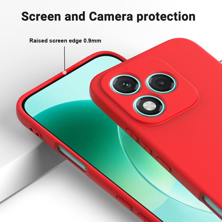 For Honor 400 Lite Global Solid Color Liquid Silicone Dropproof Full Coverage Phone Case