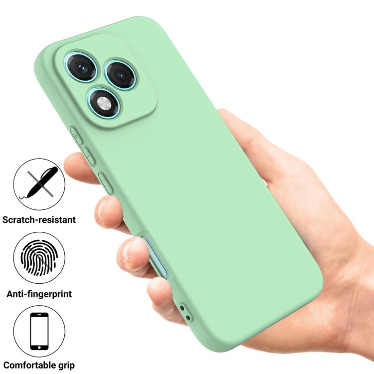 For Honor 400 Lite Global Solid Color Liquid Silicone Dropproof Full Coverage Phone Case