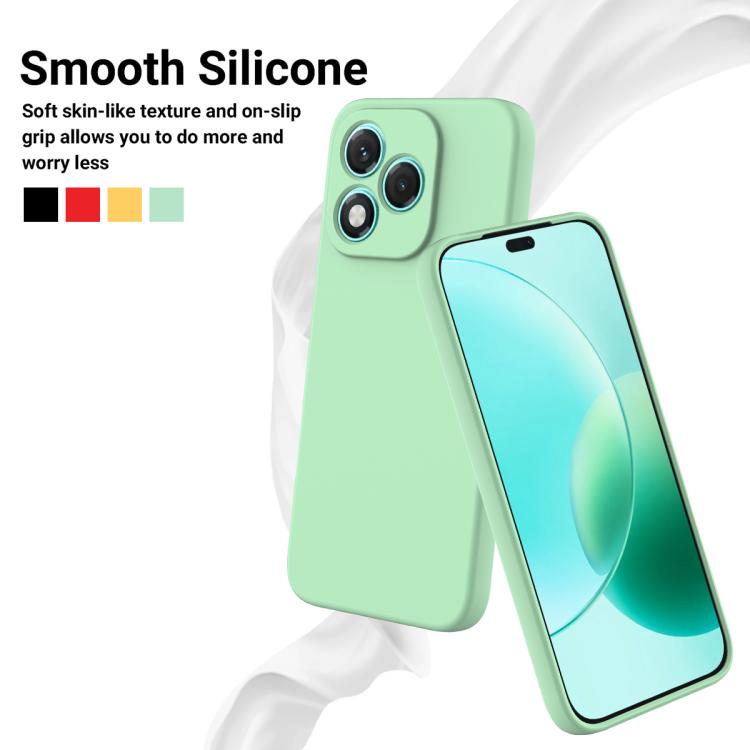 For Honor 400 Lite Global Solid Color Liquid Silicone Dropproof Full Coverage Phone Case