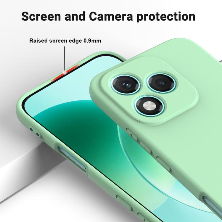 For Honor 400 Lite Global Solid Color Liquid Silicone Dropproof Full Coverage Phone Case
