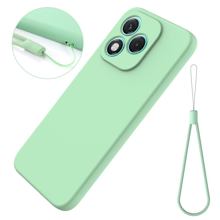 For Honor 400 Lite Global Solid Color Liquid Silicone Dropproof Full Coverage Phone Case