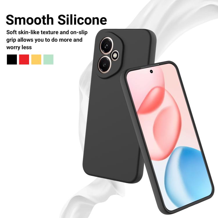 For Honor 400 Global 156.5mm Solid Color Liquid Silicone Dropproof Full Coverage Phone Case