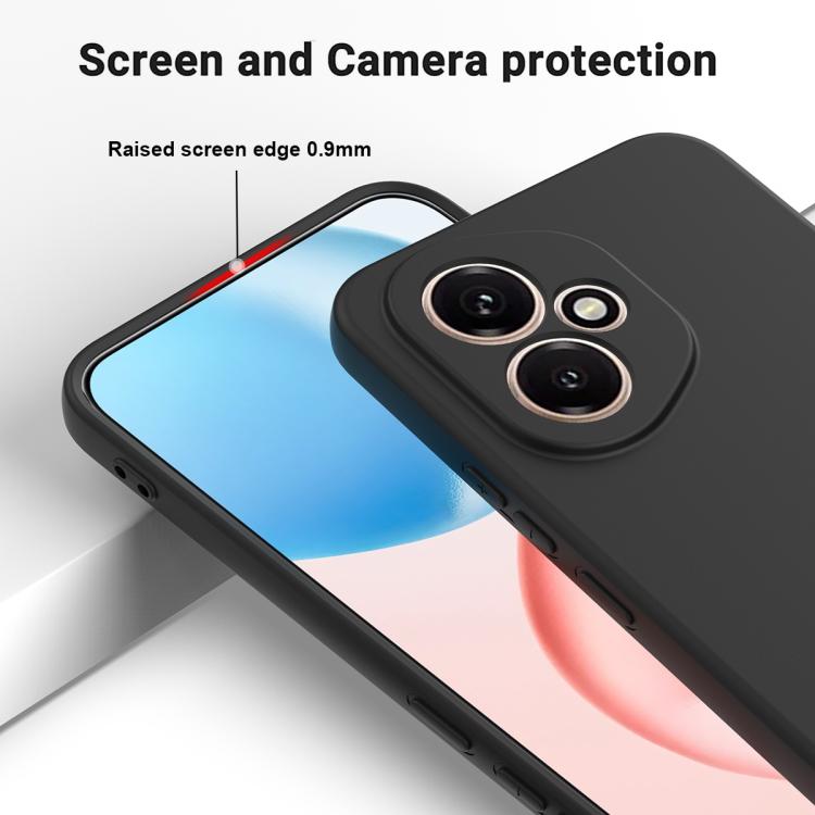 For Honor 400 Global 156.5mm Solid Color Liquid Silicone Dropproof Full Coverage Phone Case