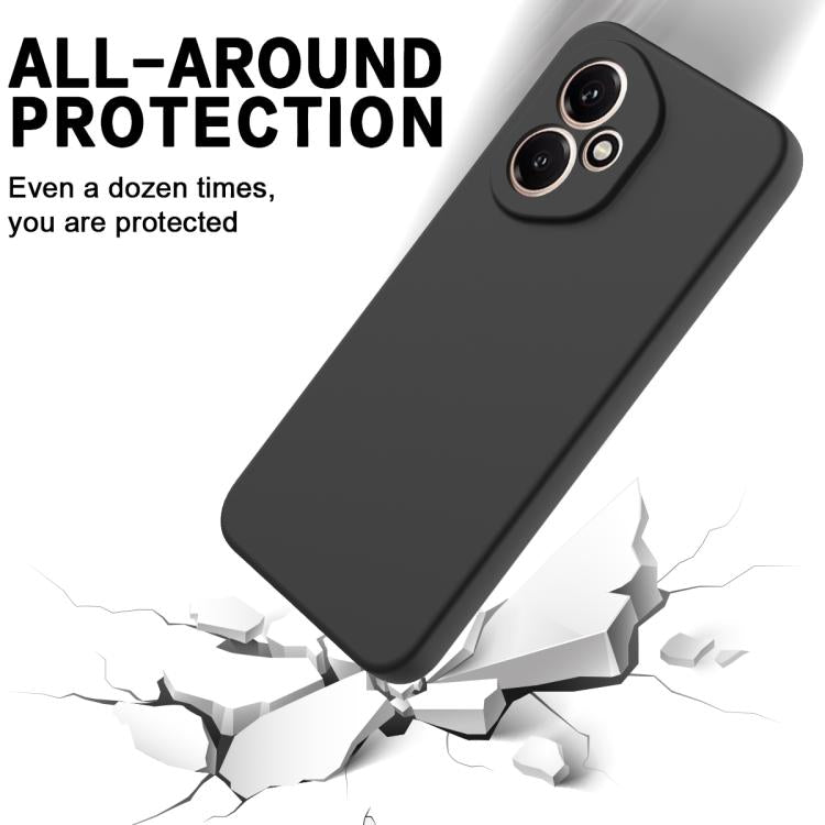 For Honor 400 Global 156.5mm Solid Color Liquid Silicone Dropproof Full Coverage Phone Case