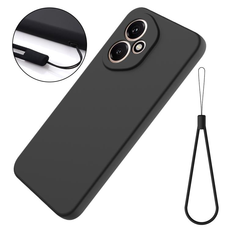 For Honor 400 Global 156.5mm Solid Color Liquid Silicone Dropproof Full Coverage Phone Case