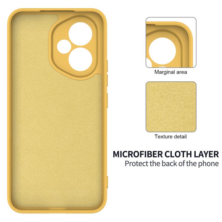For Honor 400 Global 156.5mm Solid Color Liquid Silicone Dropproof Full Coverage Phone Case