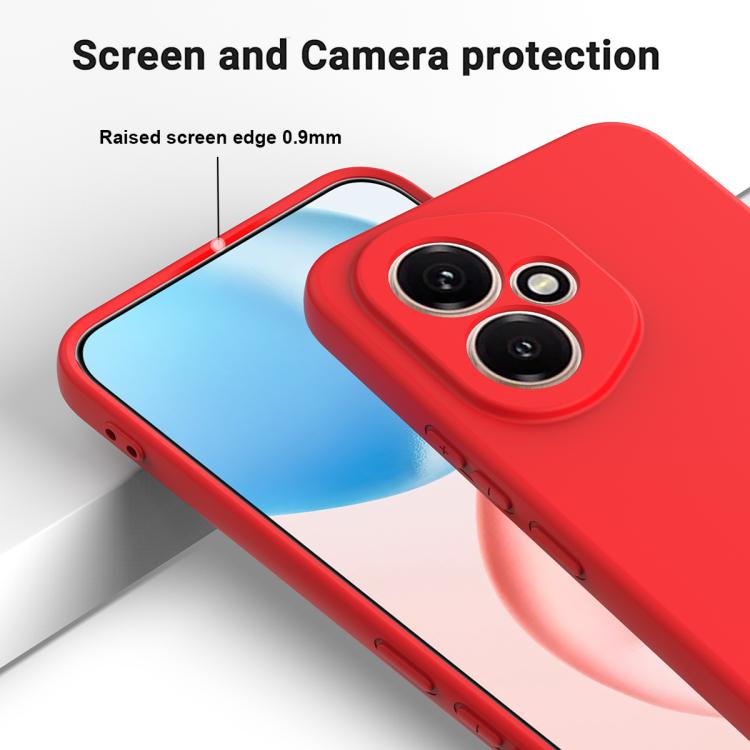 For Honor 400 Global 156.5mm Solid Color Liquid Silicone Dropproof Full Coverage Phone Case