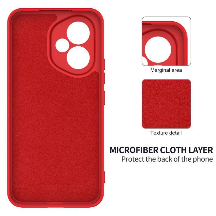 For Honor 400 Global 156.5mm Solid Color Liquid Silicone Dropproof Full Coverage Phone Case