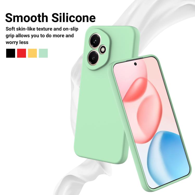 For Honor 400 Global 156.5mm Solid Color Liquid Silicone Dropproof Full Coverage Phone Case