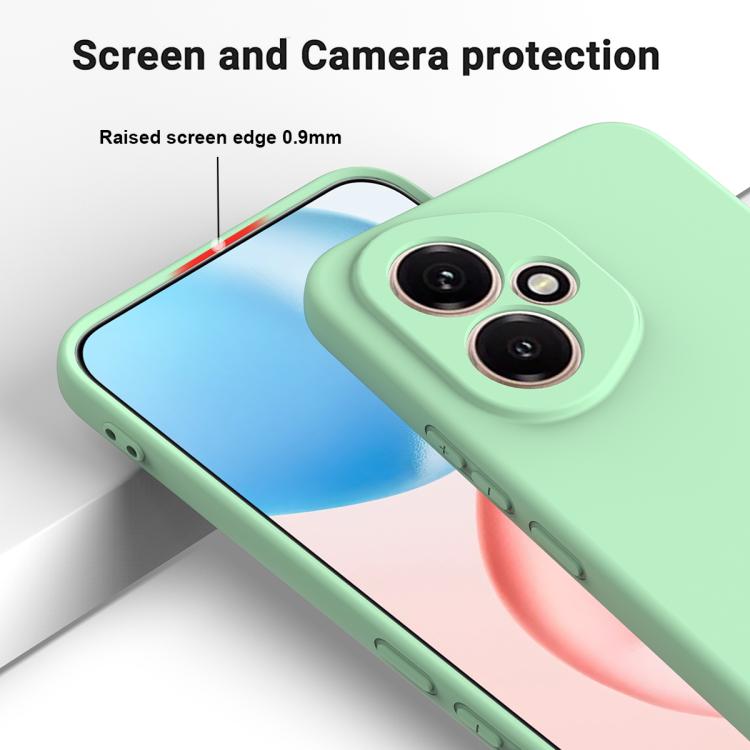 For Honor 400 Global 156.5mm Solid Color Liquid Silicone Dropproof Full Coverage Phone Case