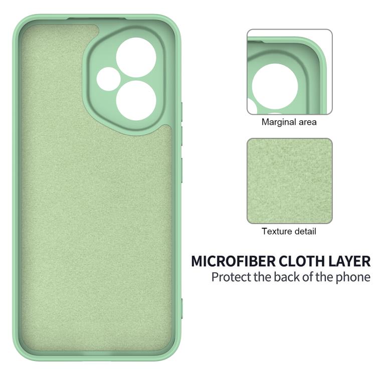 For Honor 400 Global 156.5mm Solid Color Liquid Silicone Dropproof Full Coverage Phone Case