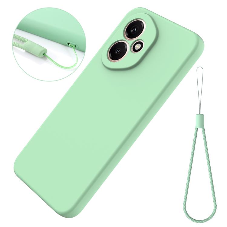 For Honor 400 Global 156.5mm Solid Color Liquid Silicone Dropproof Full Coverage Phone Case
