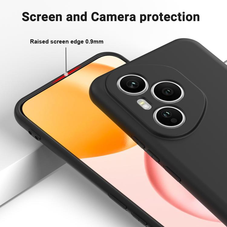 For Honor 400 Pro Global 160.8mm Solid Color Liquid Silicone Dropproof Full Coverage Phone Case