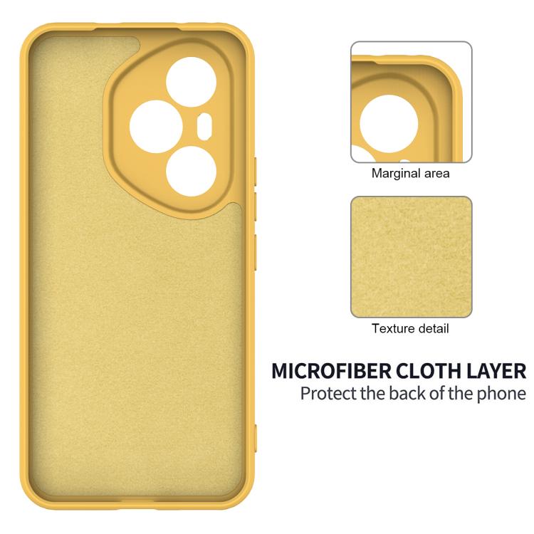 For Honor 400 Pro Global 160.8mm Solid Color Liquid Silicone Dropproof Full Coverage Phone Case
