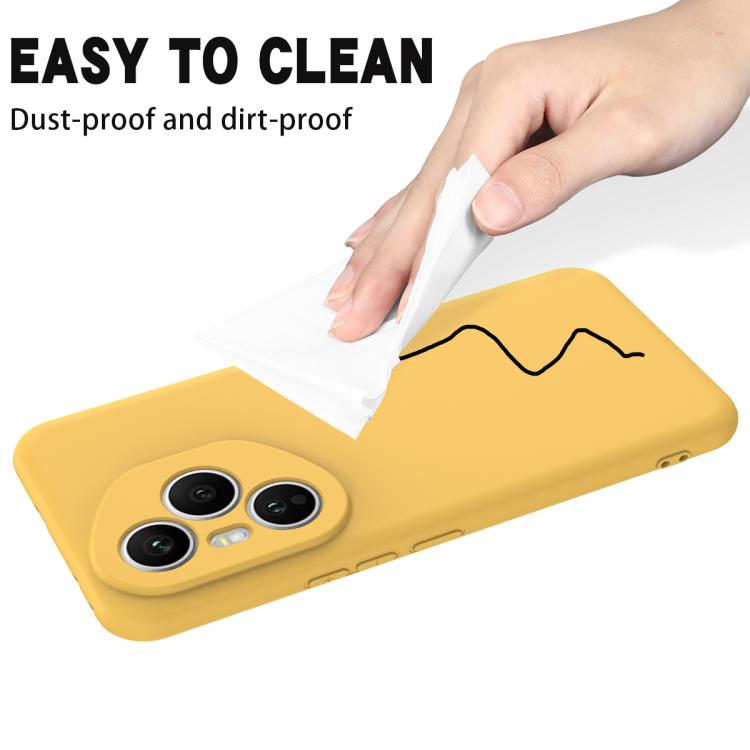 For Honor 400 Pro Global 160.8mm Solid Color Liquid Silicone Dropproof Full Coverage Phone Case