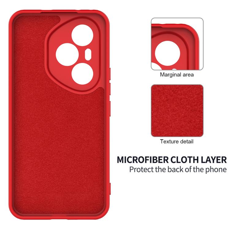 For Honor 400 Pro Global 160.8mm Solid Color Liquid Silicone Dropproof Full Coverage Phone Case
