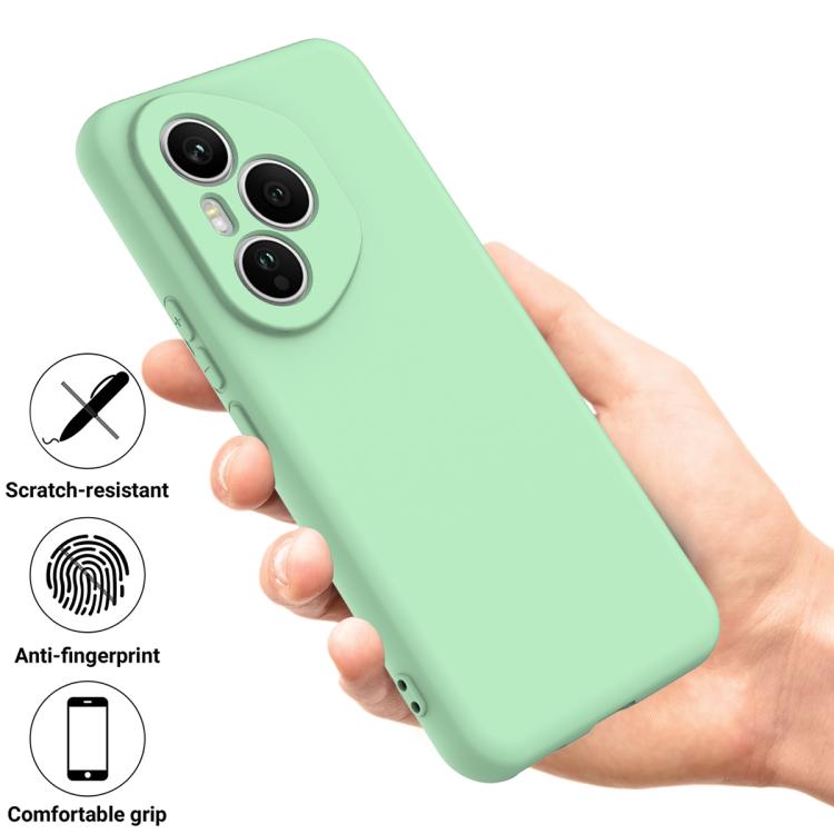 For Honor 400 Pro Global 160.8mm Solid Color Liquid Silicone Dropproof Full Coverage Phone Case