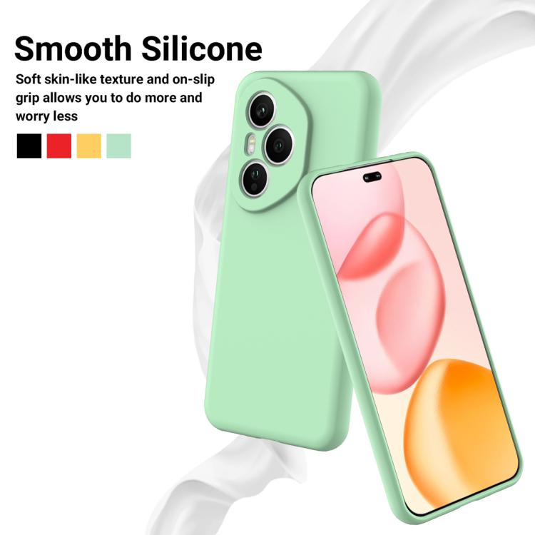For Honor 400 Pro Global 160.8mm Solid Color Liquid Silicone Dropproof Full Coverage Phone Case