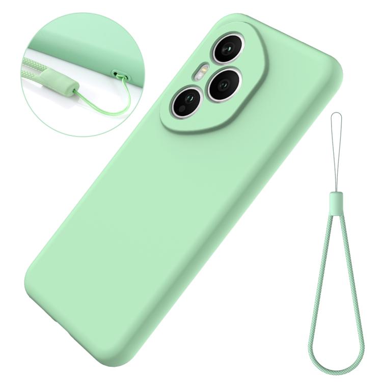 For Honor 400 Pro Global 160.8mm Solid Color Liquid Silicone Dropproof Full Coverage Phone Case