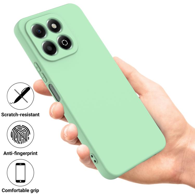 For Honor X6c 4G Solid Color Liquid Silicone Dropproof Full Coverage Phone Case