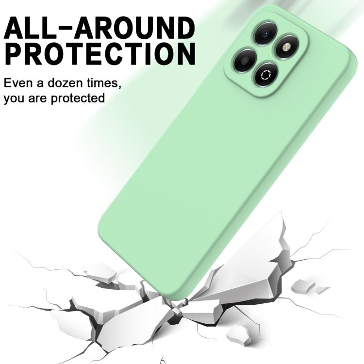 For Honor X6c 4G Solid Color Liquid Silicone Dropproof Full Coverage Phone Case