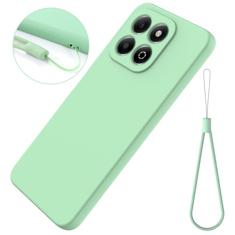 For Honor X6c 4G Solid Color Liquid Silicone Dropproof Full Coverage Phone Case