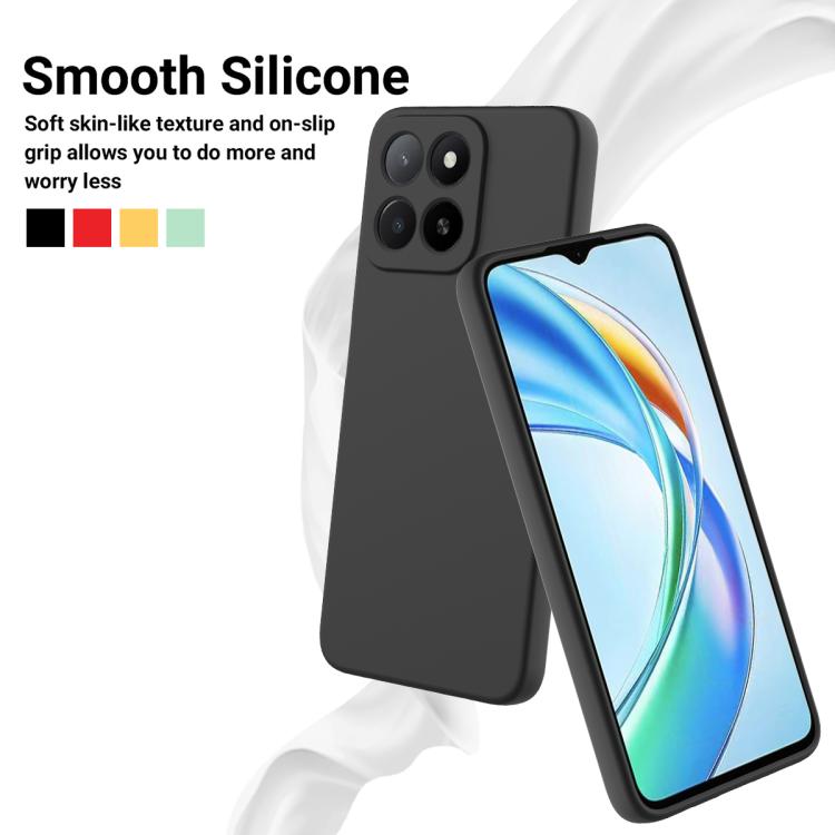 For Honor 400 Smart / X7d Solid Color Liquid Silicone Dropproof Full Coverage Phone Case