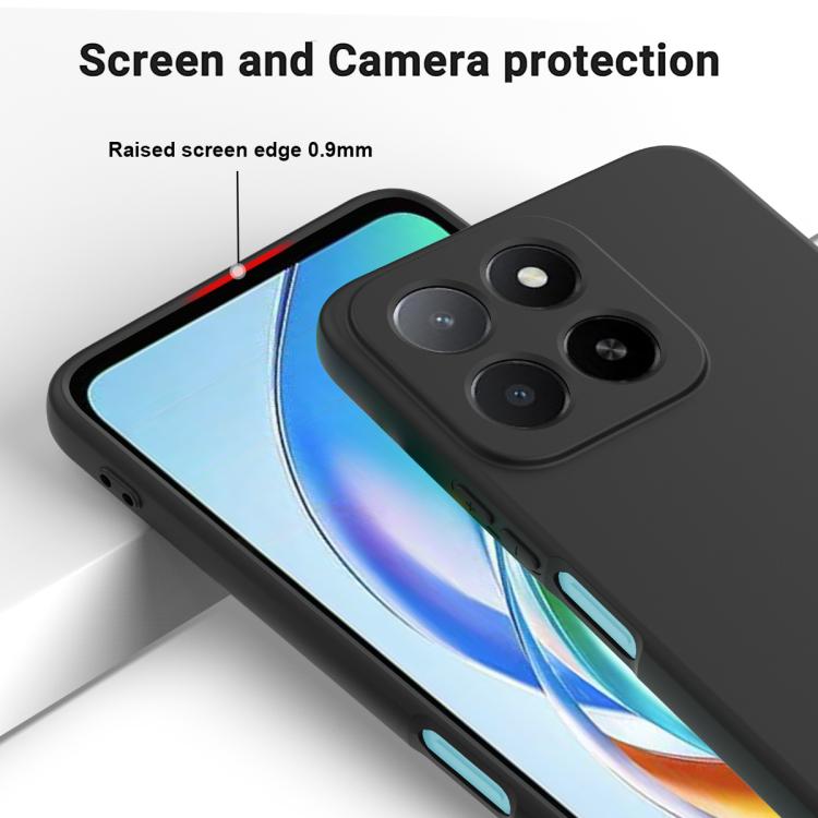 For Honor 400 Smart / X7d Solid Color Liquid Silicone Dropproof Full Coverage Phone Case