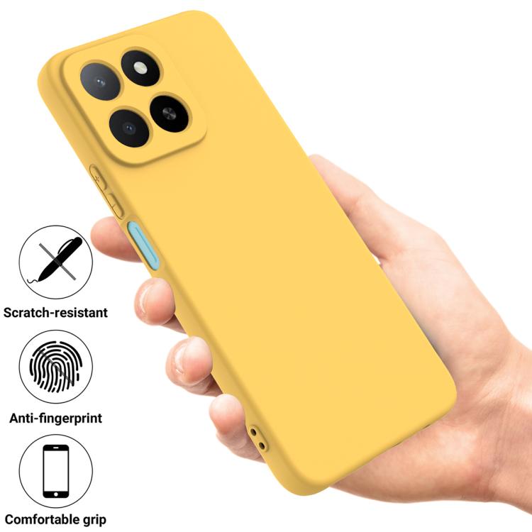 For Honor 400 Smart / X7d Solid Color Liquid Silicone Dropproof Full Coverage Phone Case