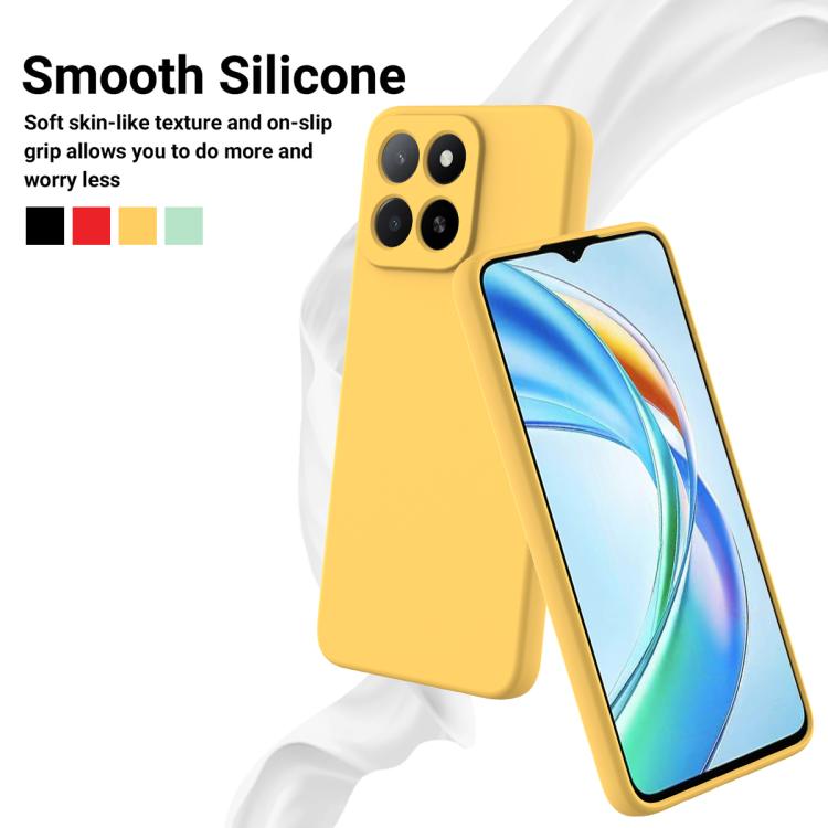 For Honor 400 Smart / X7d Solid Color Liquid Silicone Dropproof Full Coverage Phone Case