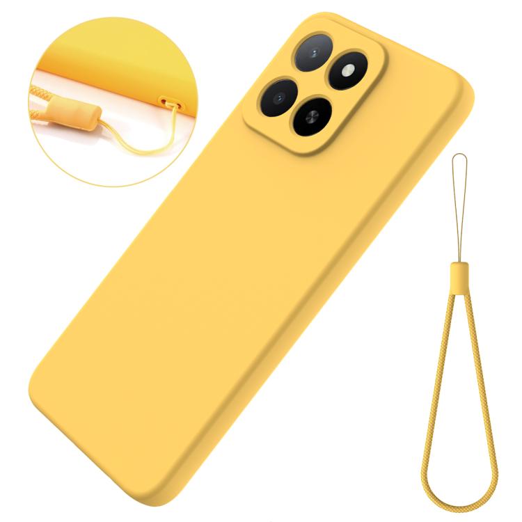 For Honor 400 Smart / X7d Solid Color Liquid Silicone Dropproof Full Coverage Phone Case
