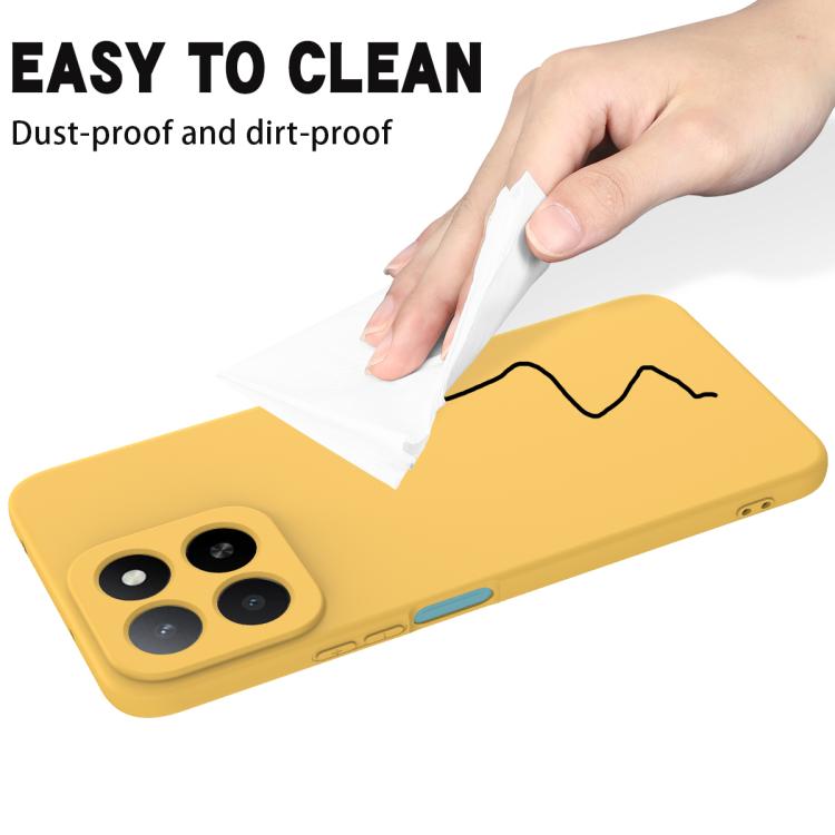 For Honor 400 Smart / X7d Solid Color Liquid Silicone Dropproof Full Coverage Phone Case