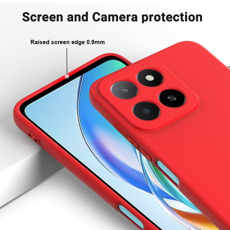 For Honor 400 Smart / X7d Solid Color Liquid Silicone Dropproof Full Coverage Phone Case