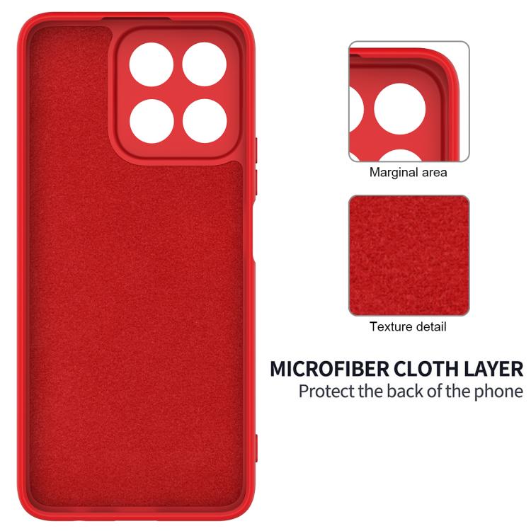 For Honor 400 Smart / X7d Solid Color Liquid Silicone Dropproof Full Coverage Phone Case