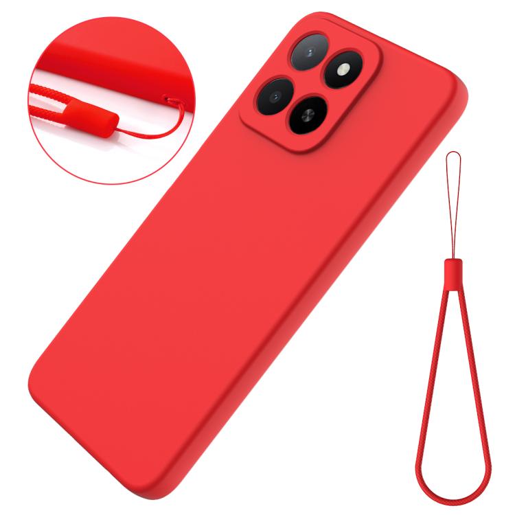For Honor 400 Smart / X7d Solid Color Liquid Silicone Dropproof Full Coverage Phone Case