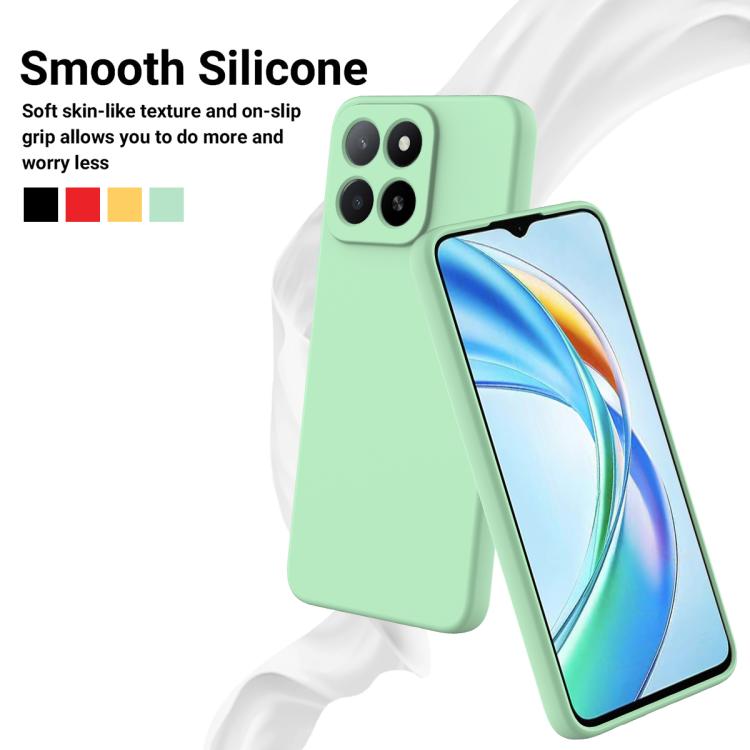 For Honor 400 Smart / X7d Solid Color Liquid Silicone Dropproof Full Coverage Phone Case