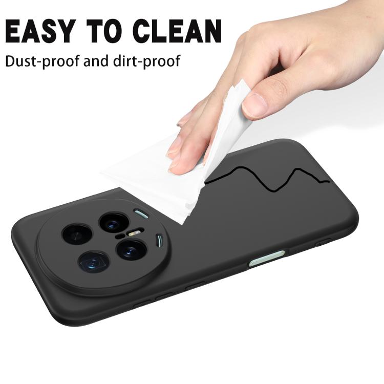 For Honor Magic8 Pro Solid Color Liquid Silicone Dropproof Full Coverage Phone Case