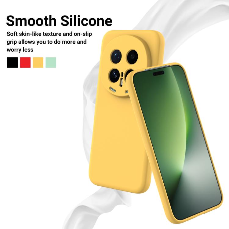 For Honor Magic8 Pro Solid Color Liquid Silicone Dropproof Full Coverage Phone Case