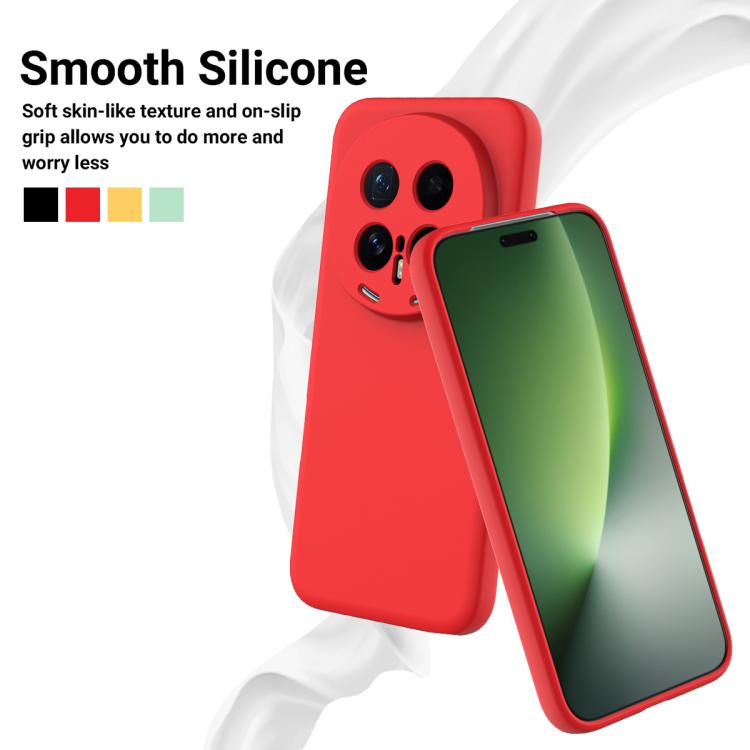 For Honor Magic8 Pro Solid Color Liquid Silicone Dropproof Full Coverage Phone Case